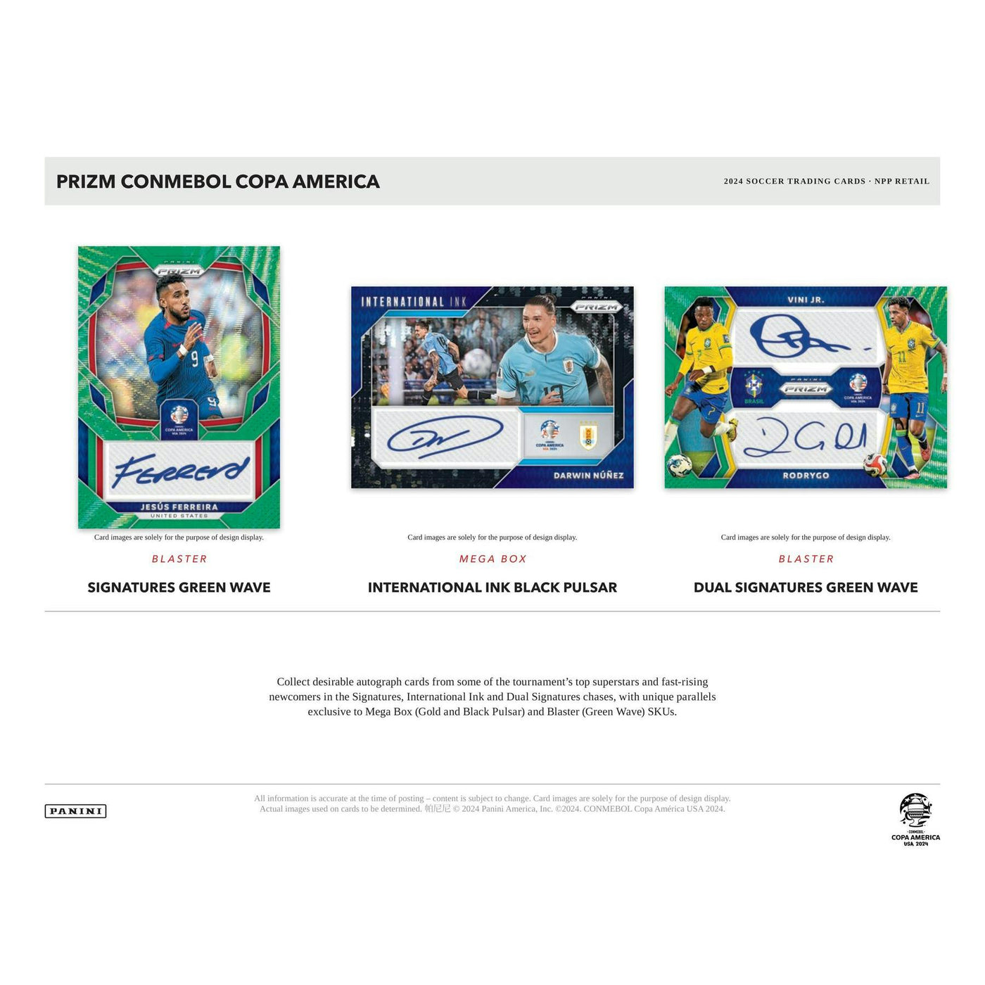 2023/24 Panini Prizm Copa America Soccer Blaster 20-Box Case