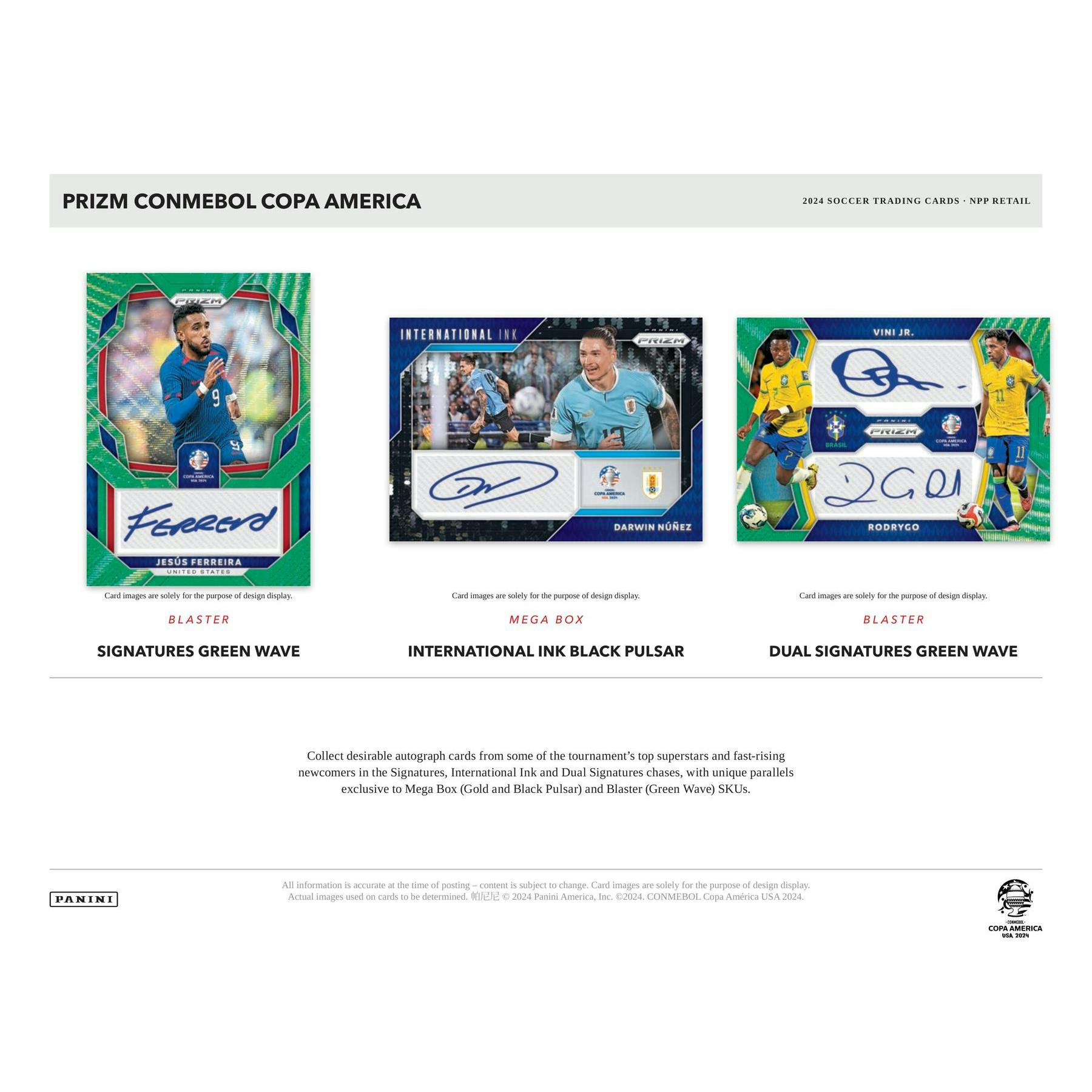 2023/24 Panini Prizm Copa America Soccer Blaster 20-Box Case