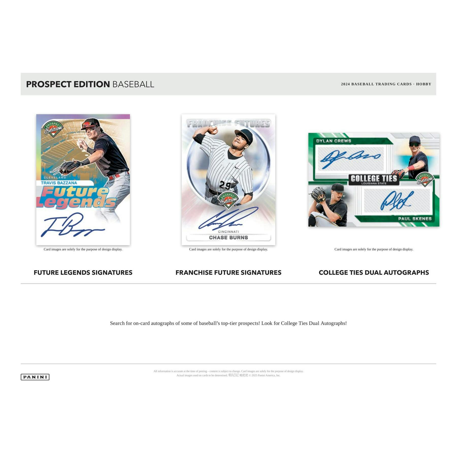 2024 Panini Prospect Edition Baseball Hobby 20-Box Case