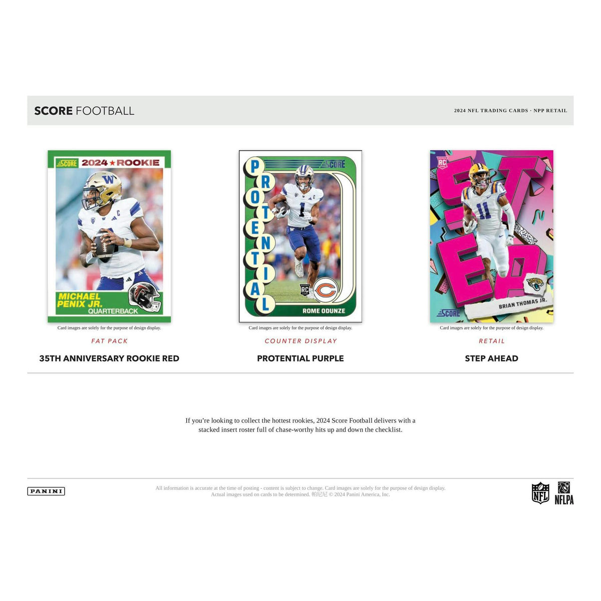 2024 Panini Score Football Blaster 20-Box Case