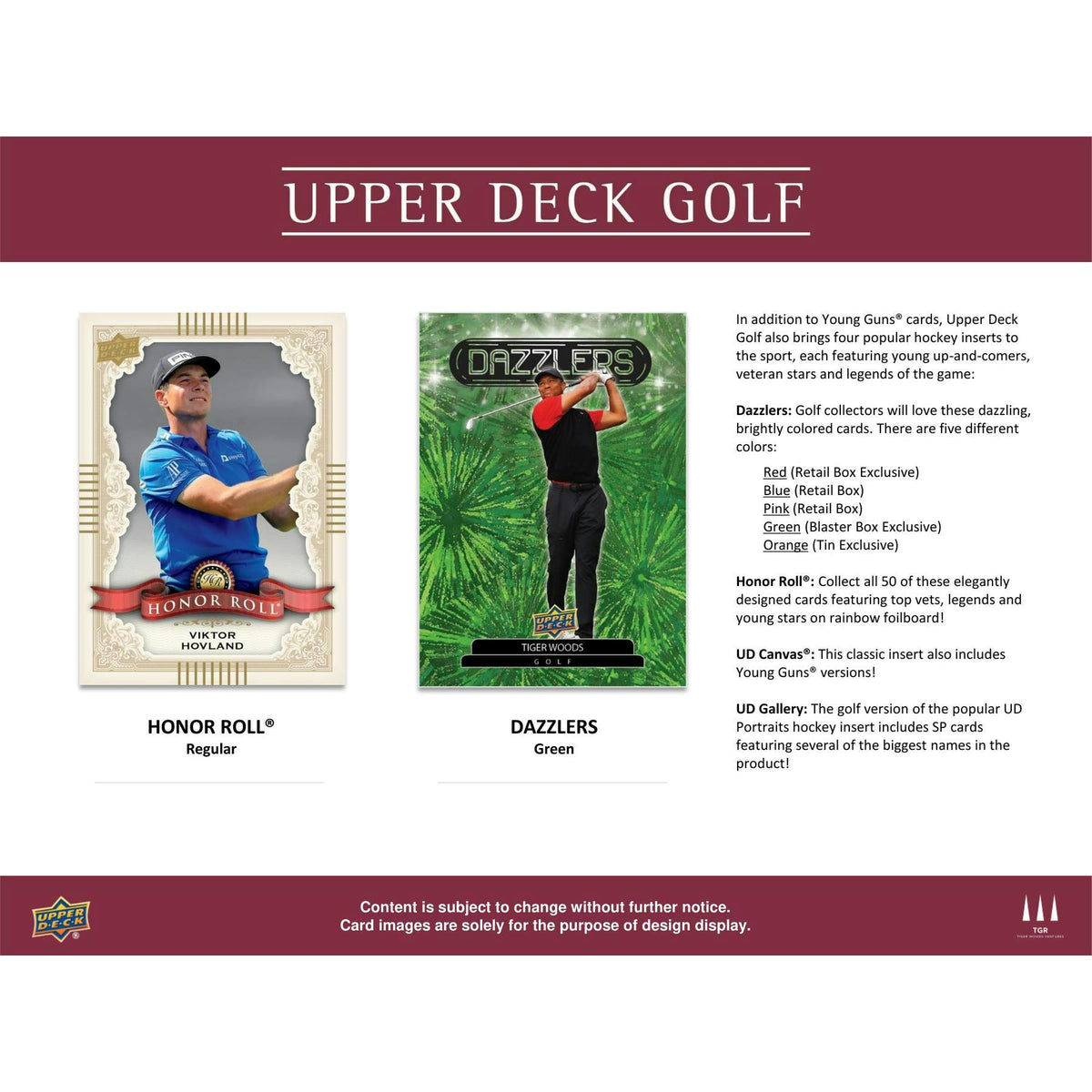 2024 Upper Deck Golf Tin (Box)