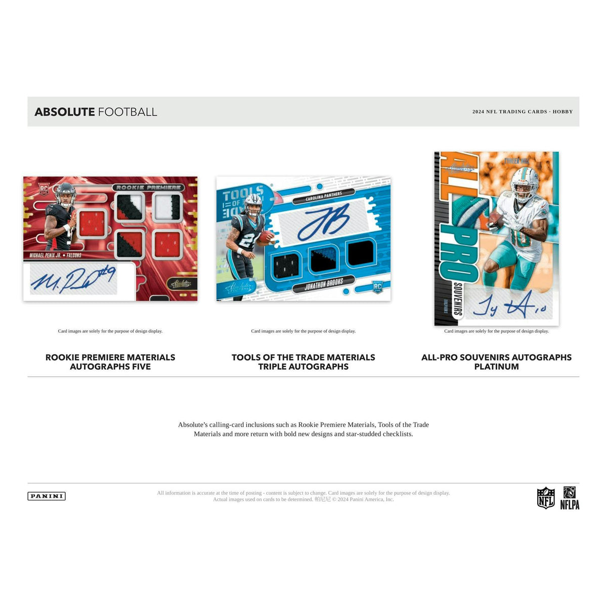 2024 Panini Absolute Football Hobby 12-Box Case