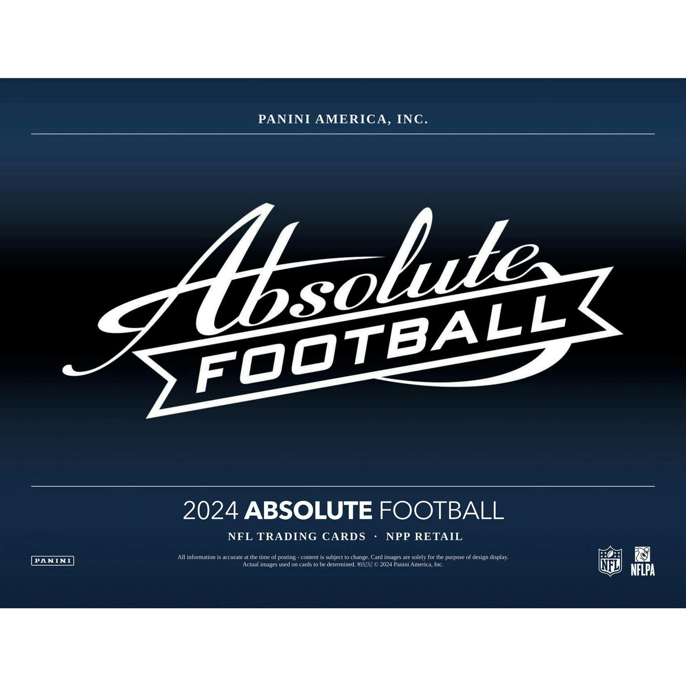 2024 Panini Absolute Football Blaster 20-Box Case (Green Parallels!)