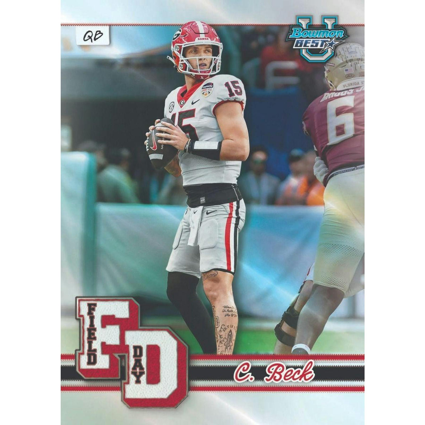 2024 Bowman University Best Football Hobby 12-Box Case