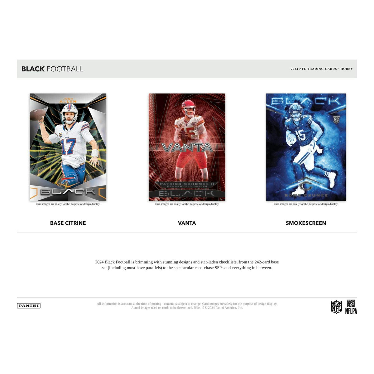 2024 Panini Black Football Hobby 12-Box Case