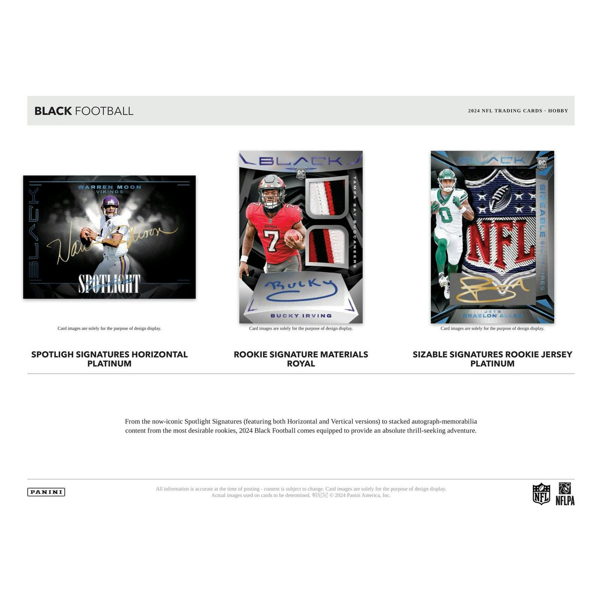 2024 Panini Black Football Hobby 12-Box Case