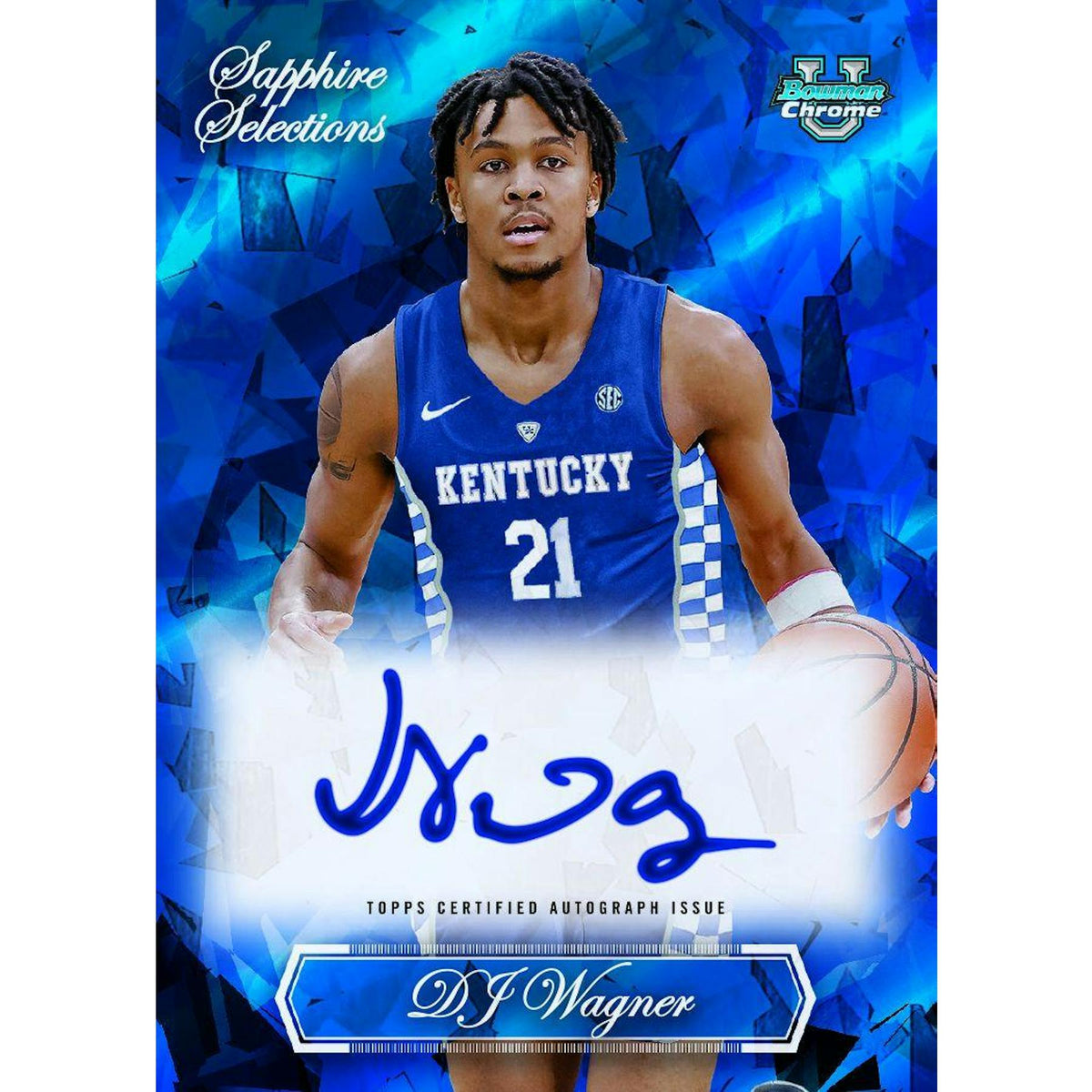 2023/24 Bowman University Chrome Basketball Sapphire Edition 10-Box Case