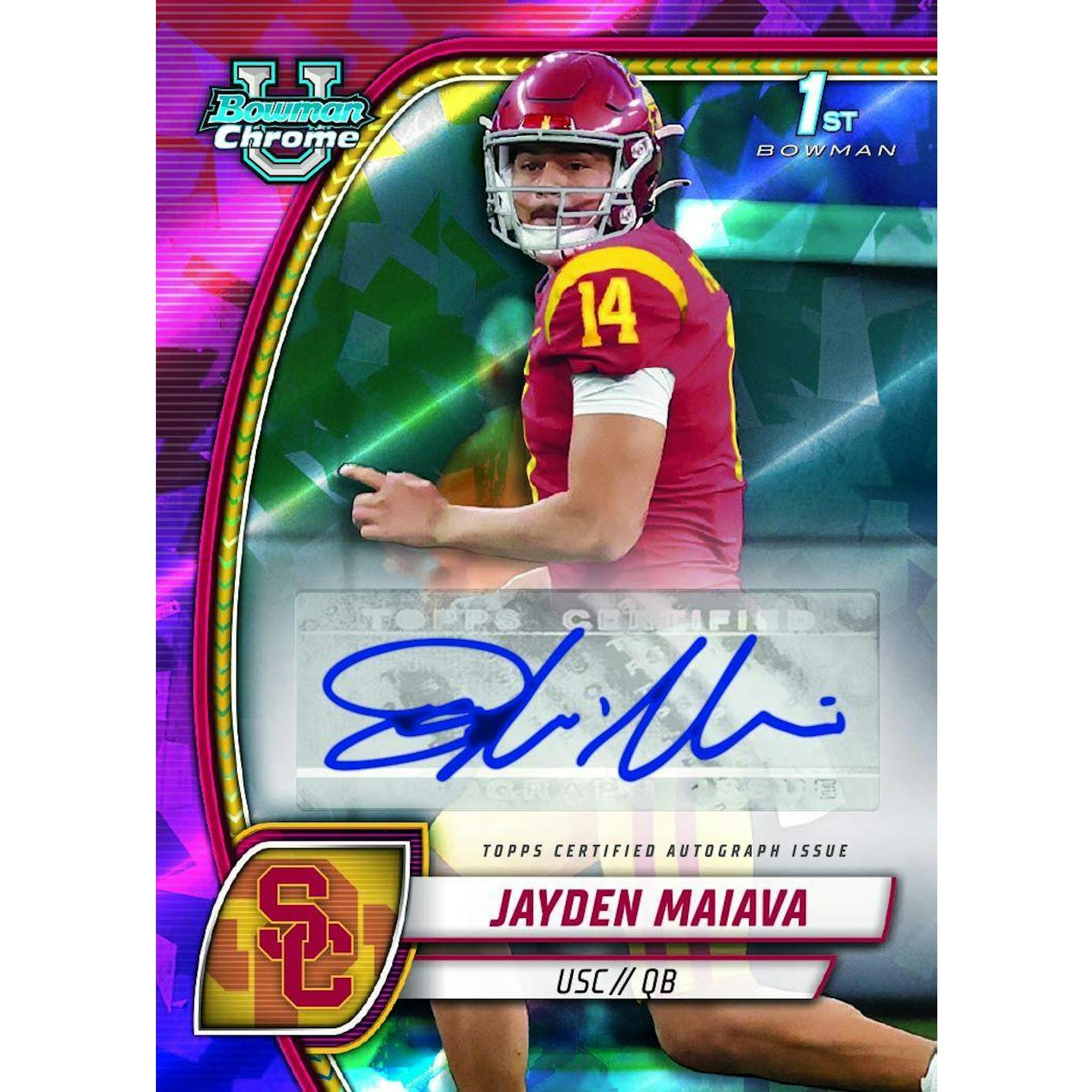 2024 Bowman University Chrome Sapphire Edition Football Box