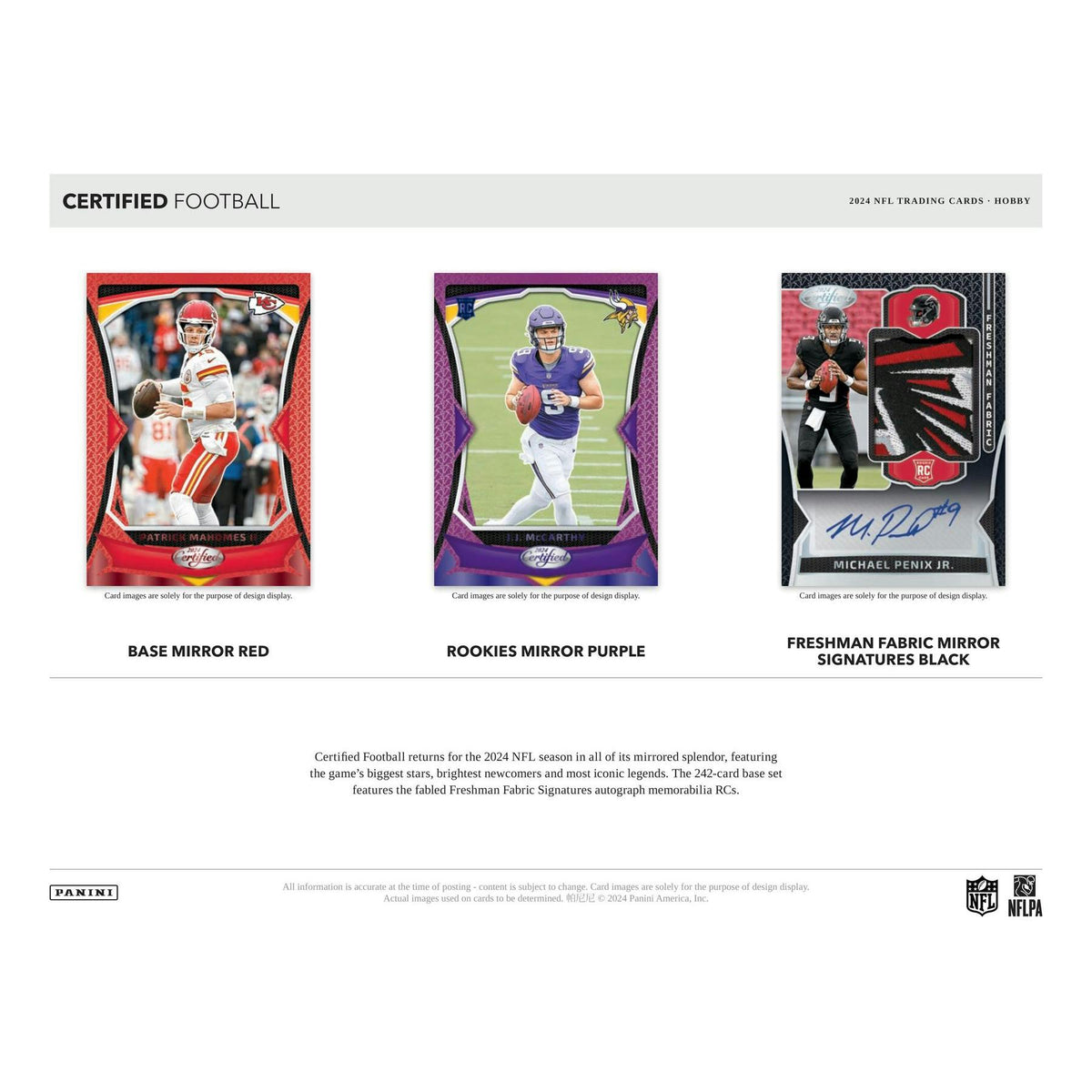 2024 Panini Certified Football 1st Off The Line FOTL Hobby 16-Box Case