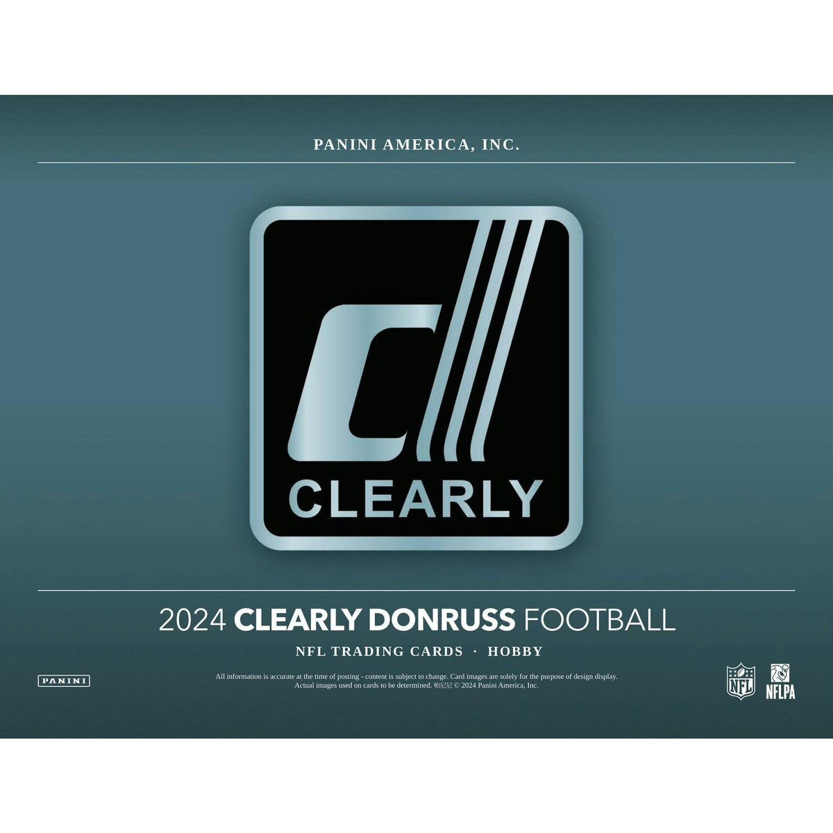 2024 Panini Clearly Donruss Football Hobby 16-Box Case