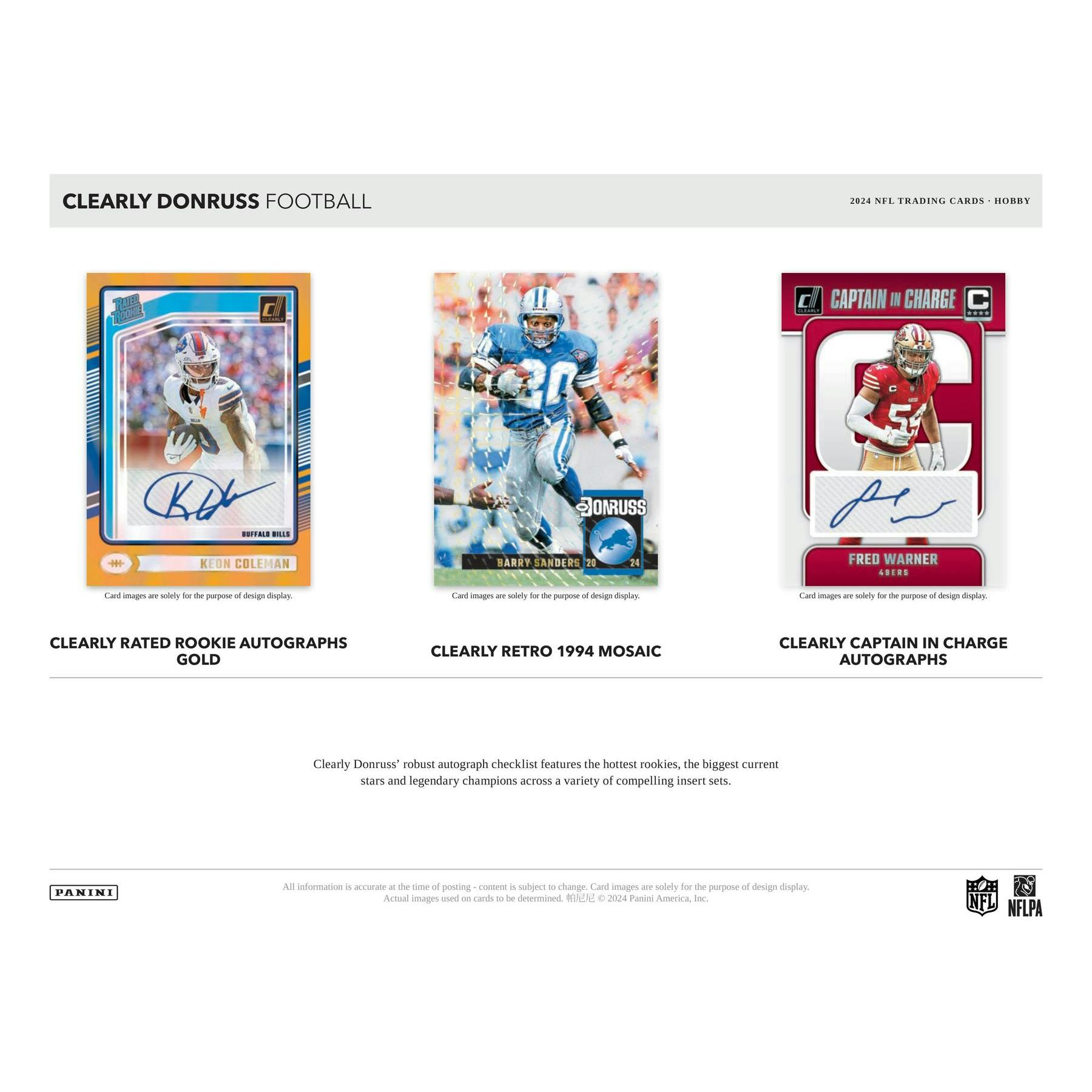 2024 Panini Clearly Donruss Football Hobby 16-Box Case