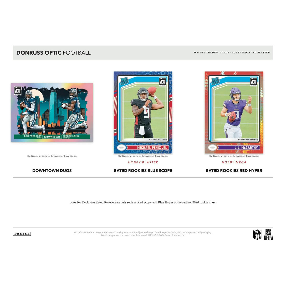 2024 Panini Donruss Optic Football Blaster Hobby 20-Box Case (Blue Scope Parallels!)