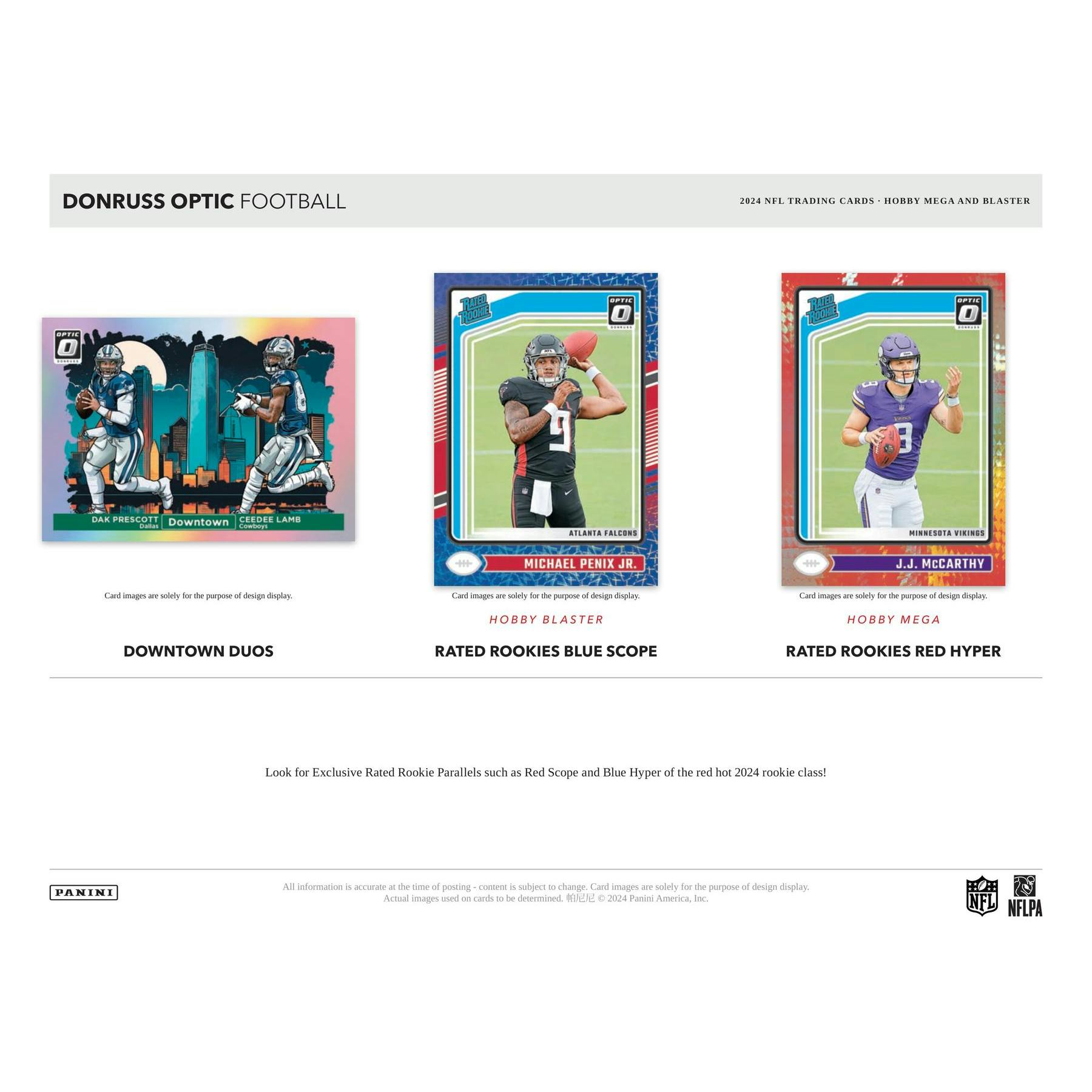 2024 Panini Donruss Optic Football Blaster Hobby Box (Blue Scope Parallels!)