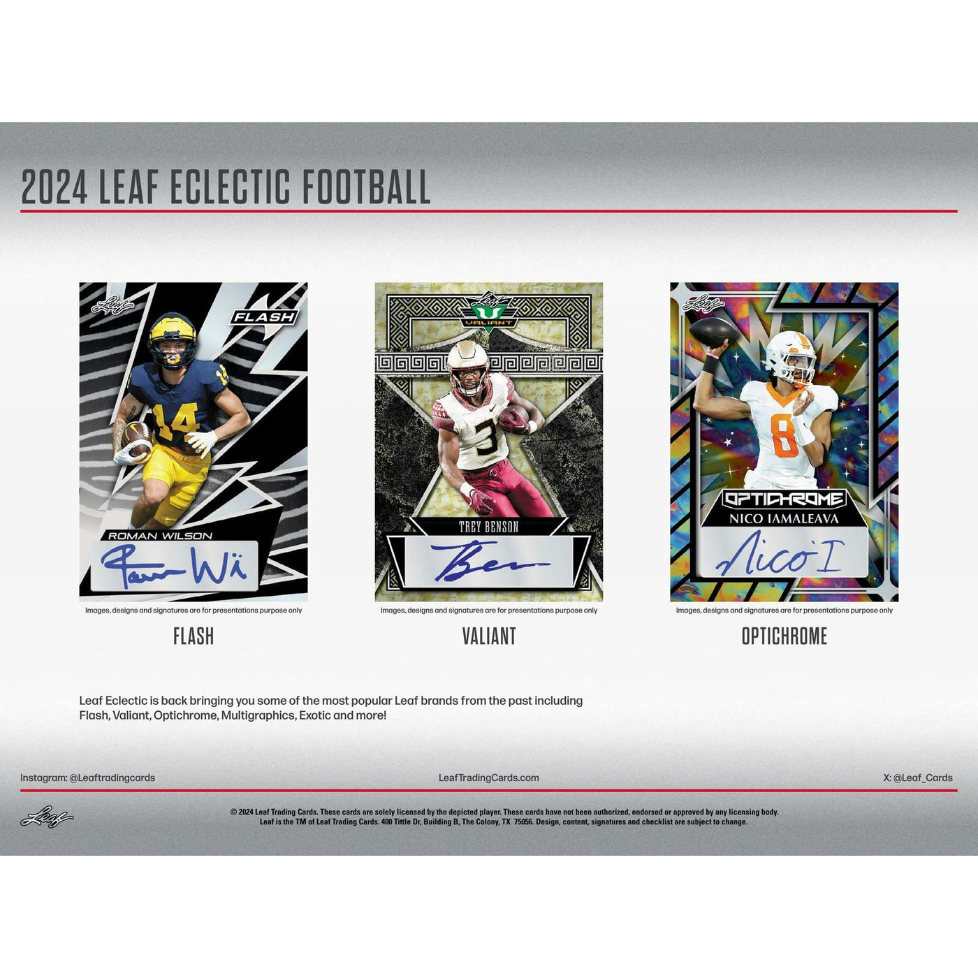 2024 Leaf Eclectic Football Hobby Box