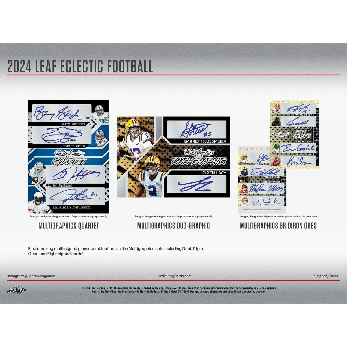 2024 Leaf Eclectic Football Hobby Box