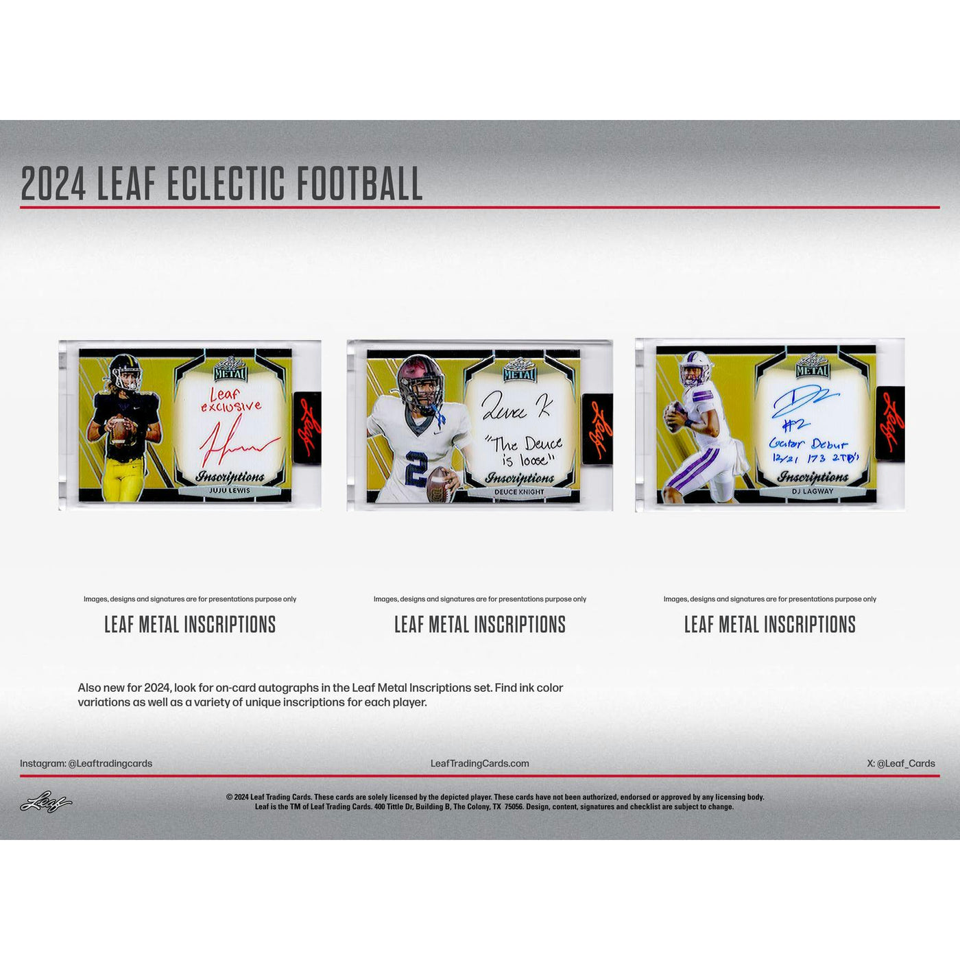 2024 Leaf Eclectic Football Hobby Box