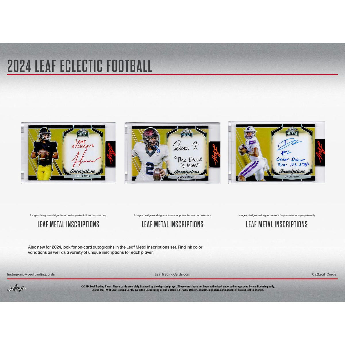 2024 Leaf Eclectic Football Hobby Box