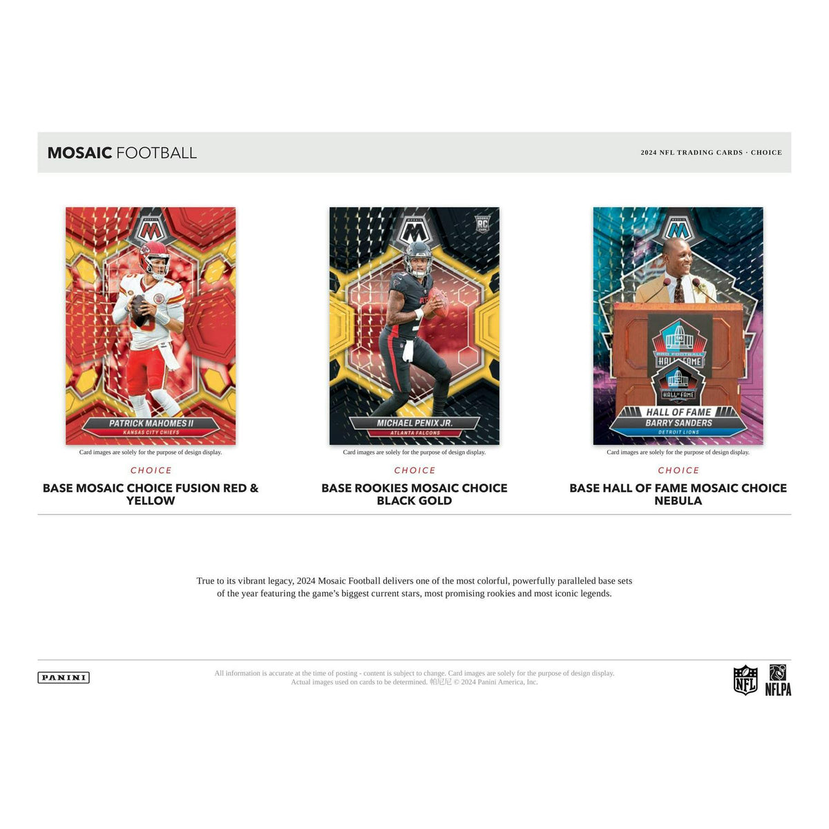 2024 Panini Mosaic Football Choice 20-Box Case
