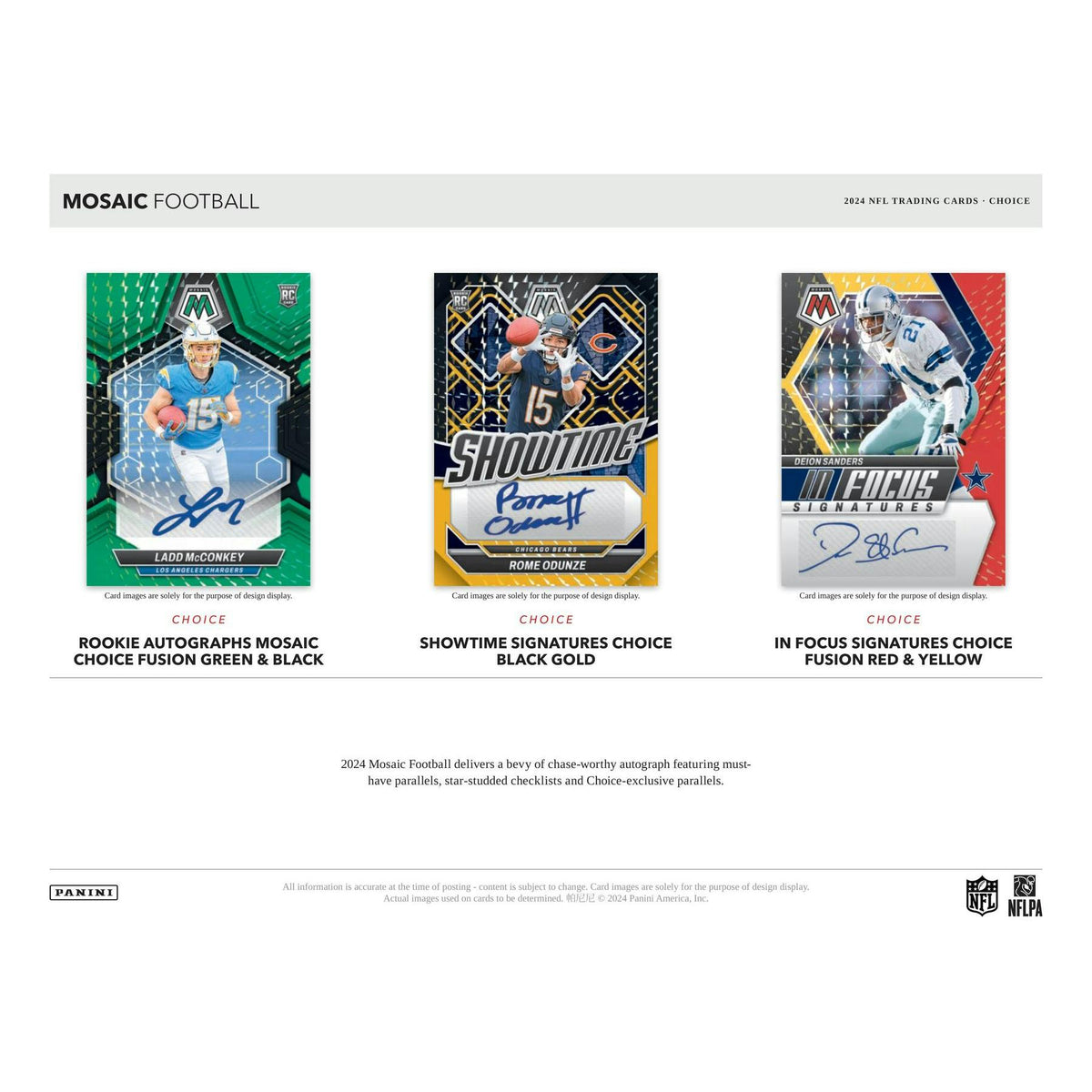 2024 Panini Mosaic Football Choice 20-Box Case