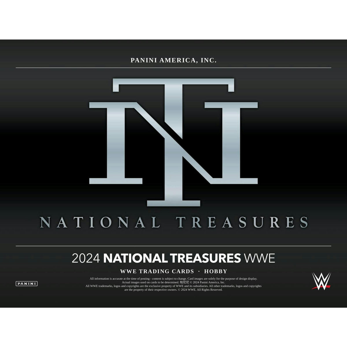 2024 Panini National Treasures WWE Wrestling Hobby 4-Box Case