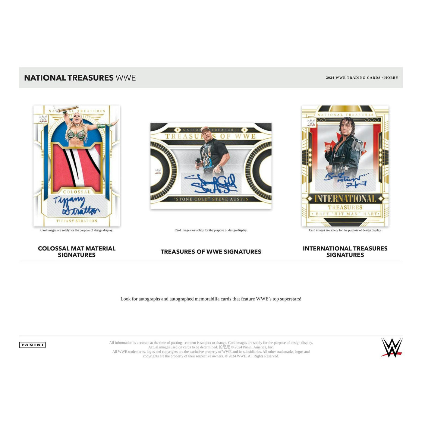 2024 Panini National Treasures WWE Wrestling Hobby 4-Box Case