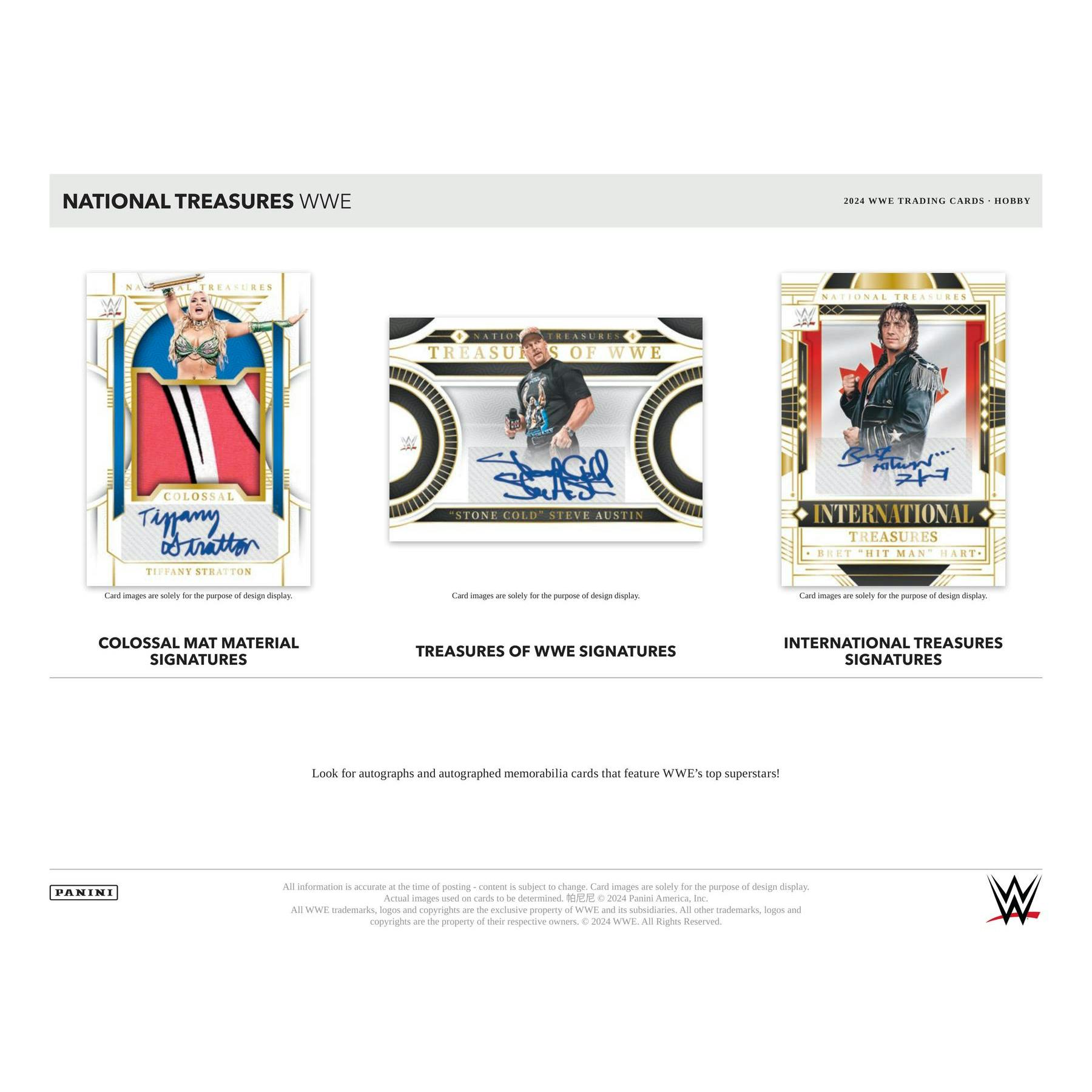 2024 Panini National Treasures WWE Wrestling Hobby 4-Box Case