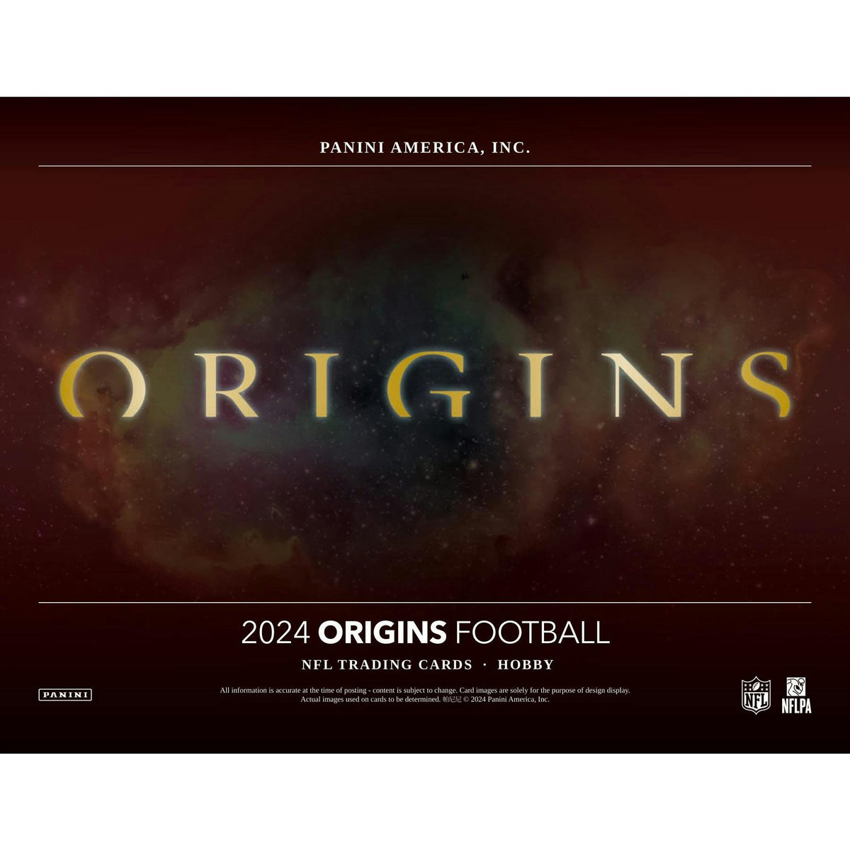 2024 Panini Origins Football Hobby 16-Box Case
