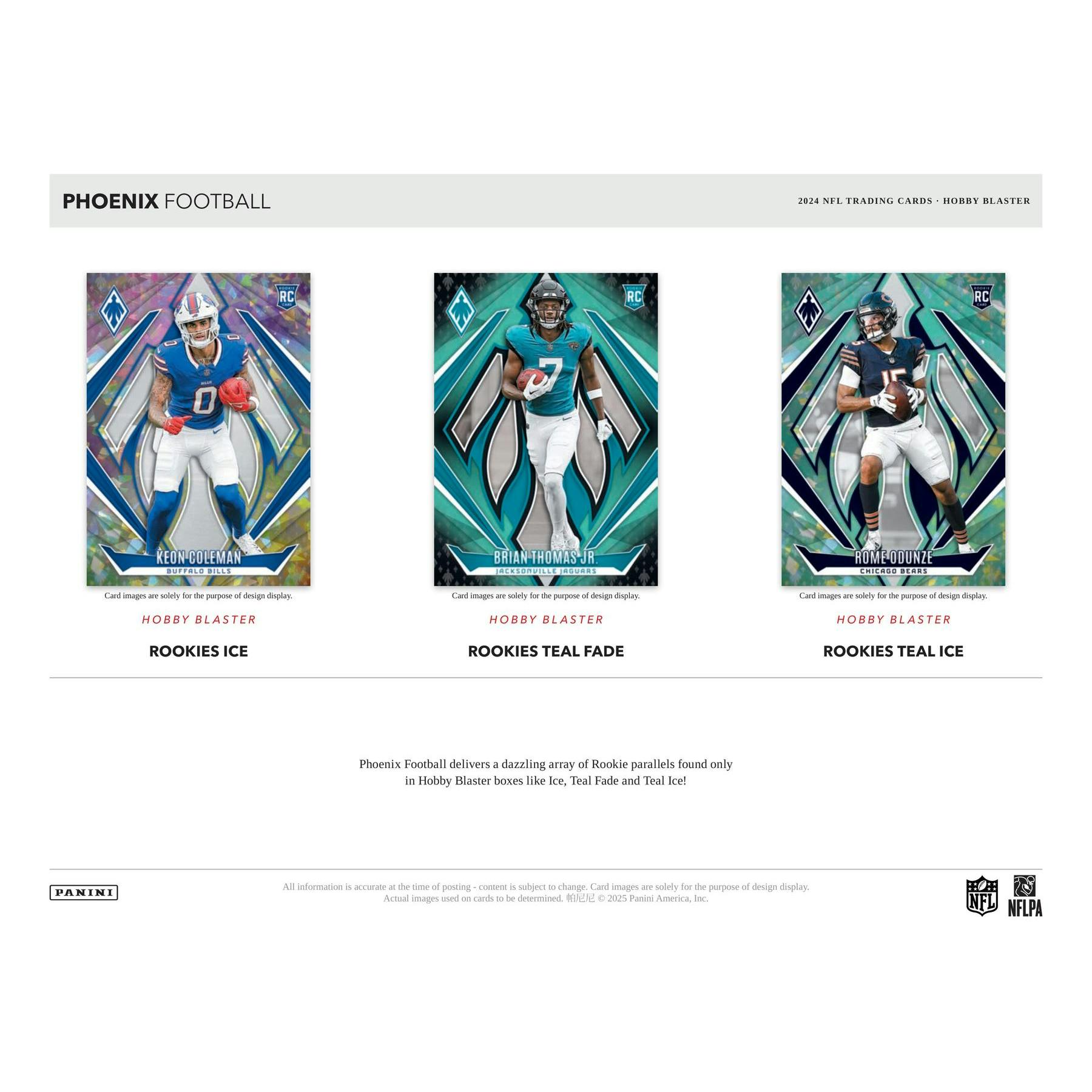 2024 Panini Phoenix Football Blaster Hobby 20-Box Case (Teal Parallels!)