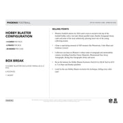 2024 Panini Phoenix Football Blaster Hobby 20-Box Case (Teal Parallels!)