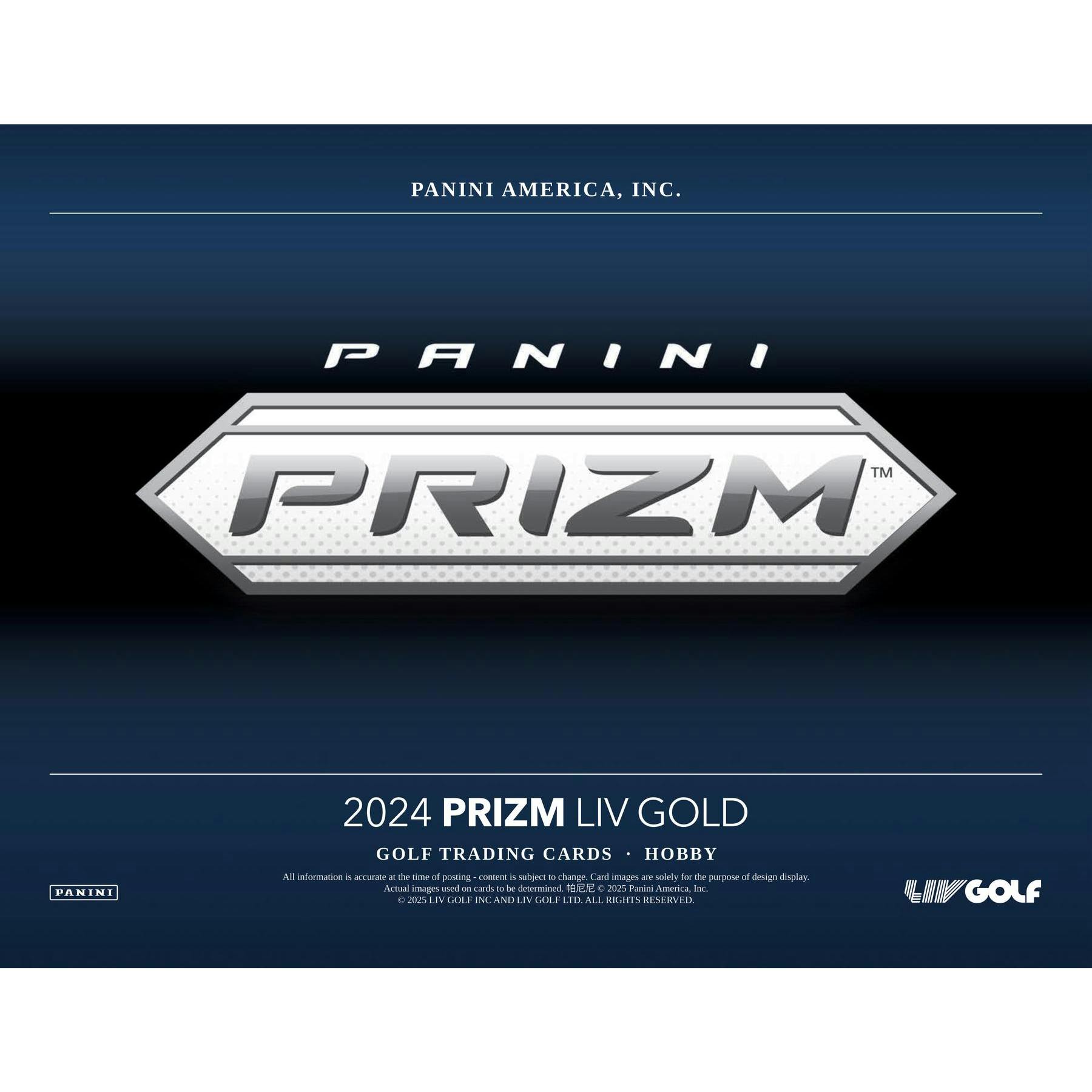 2024 Panini Prizm LIV Golf Hobby 16-Box Case