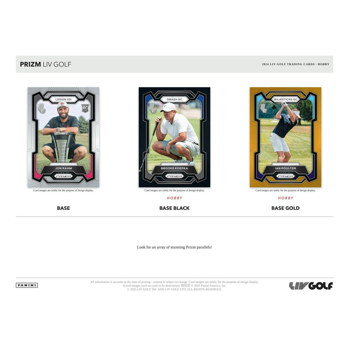 2024 Panini Prizm LIV Golf Hobby 16-Box Case