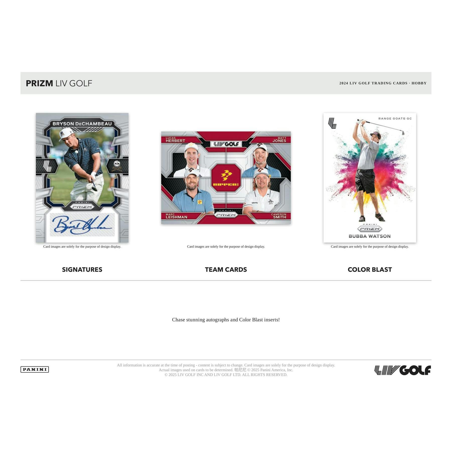 2024 Panini Prizm LIV Golf Hobby 16-Box Case