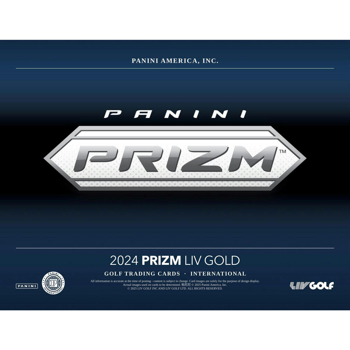 2024 Panini Prizm LIV Golf International Hobby Box