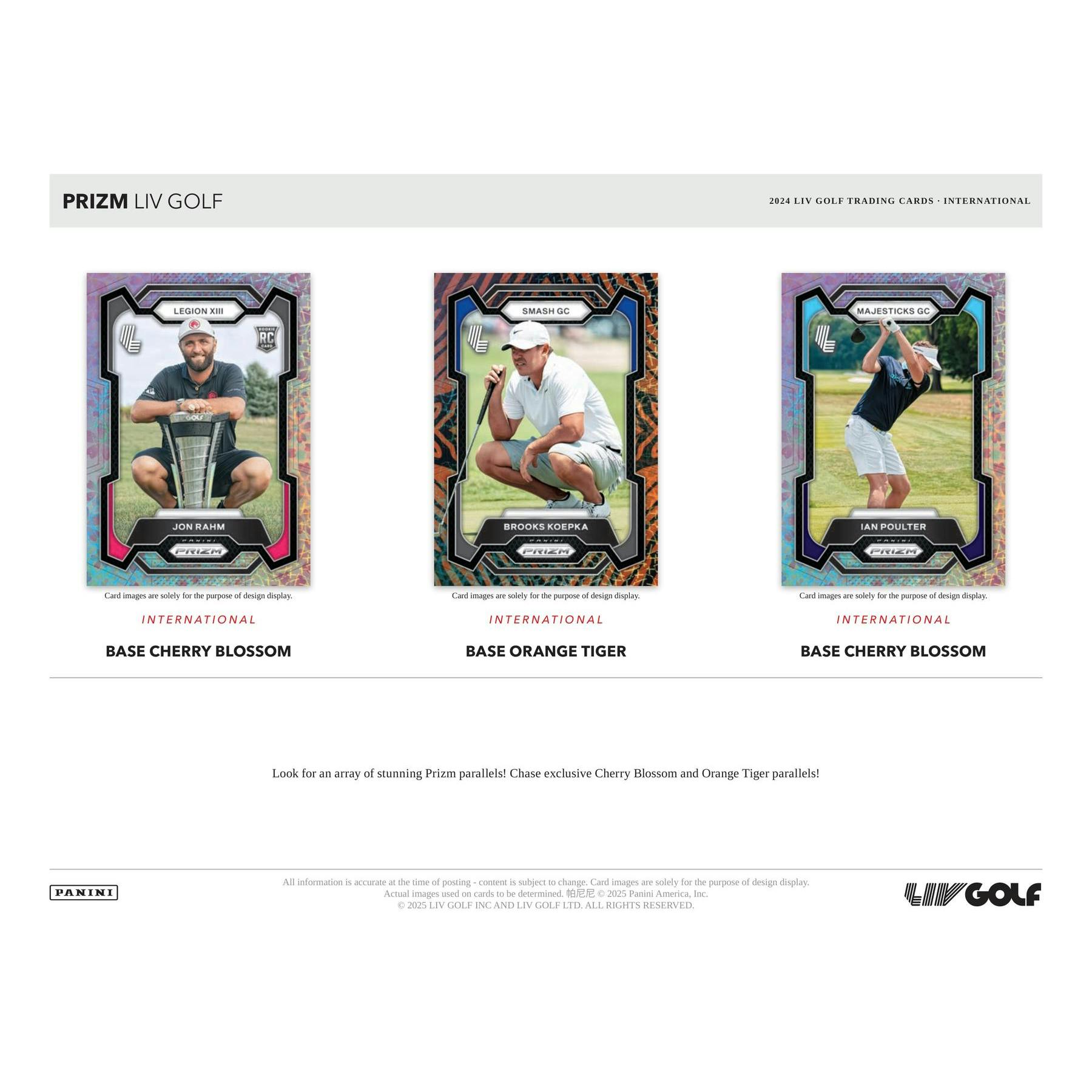 2024 Panini Prizm LIV Golf International Hobby Box