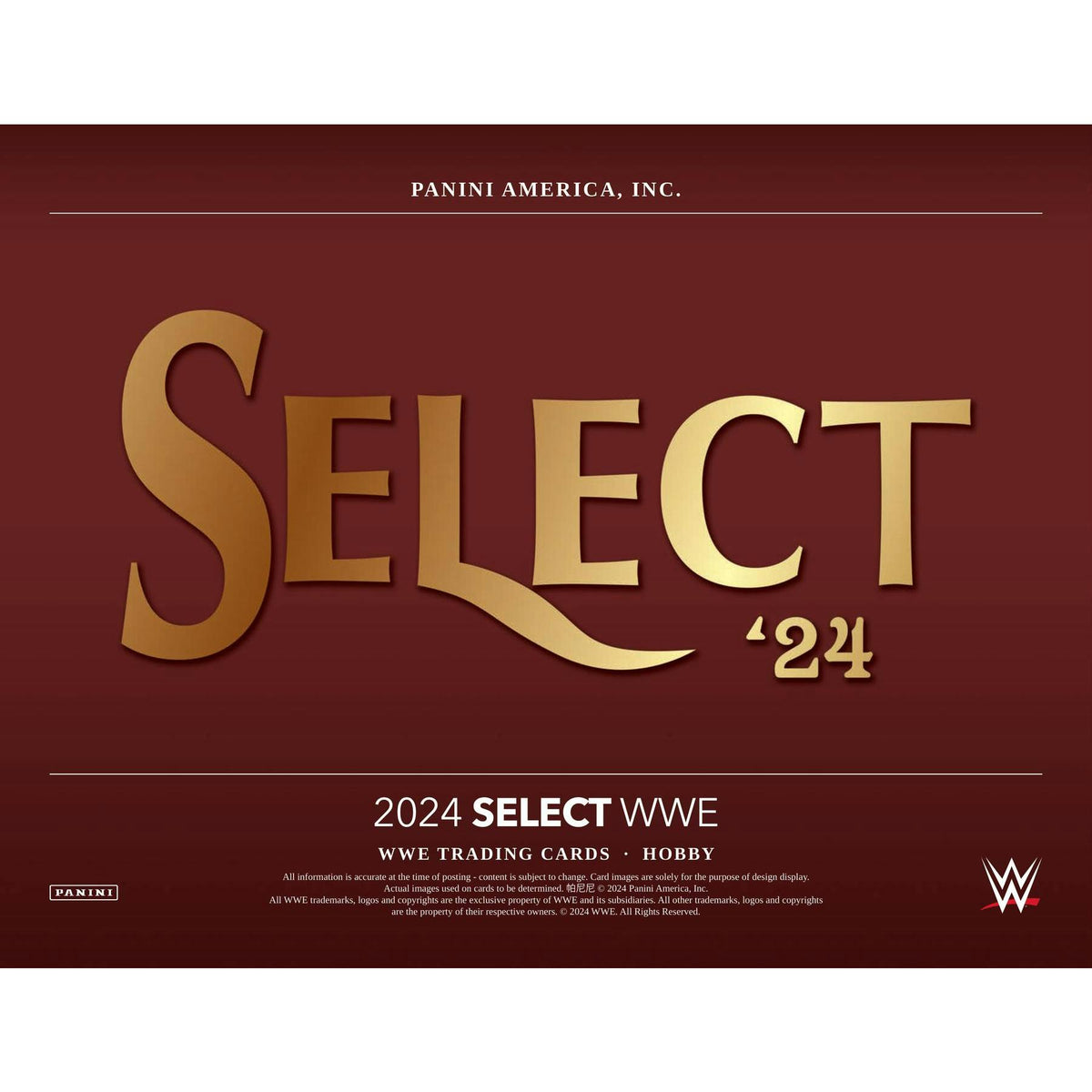 2024 Panini Select WWE Wrestling Hobby 12-Box Case