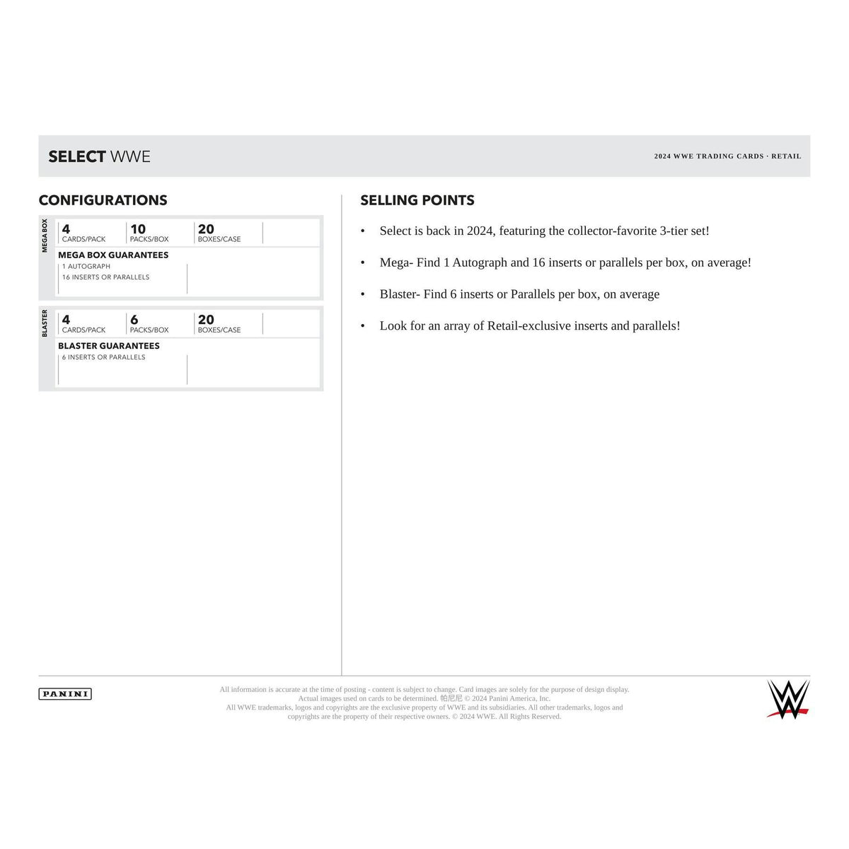 2024 Panini Select WWE Wrestling Blaster Box