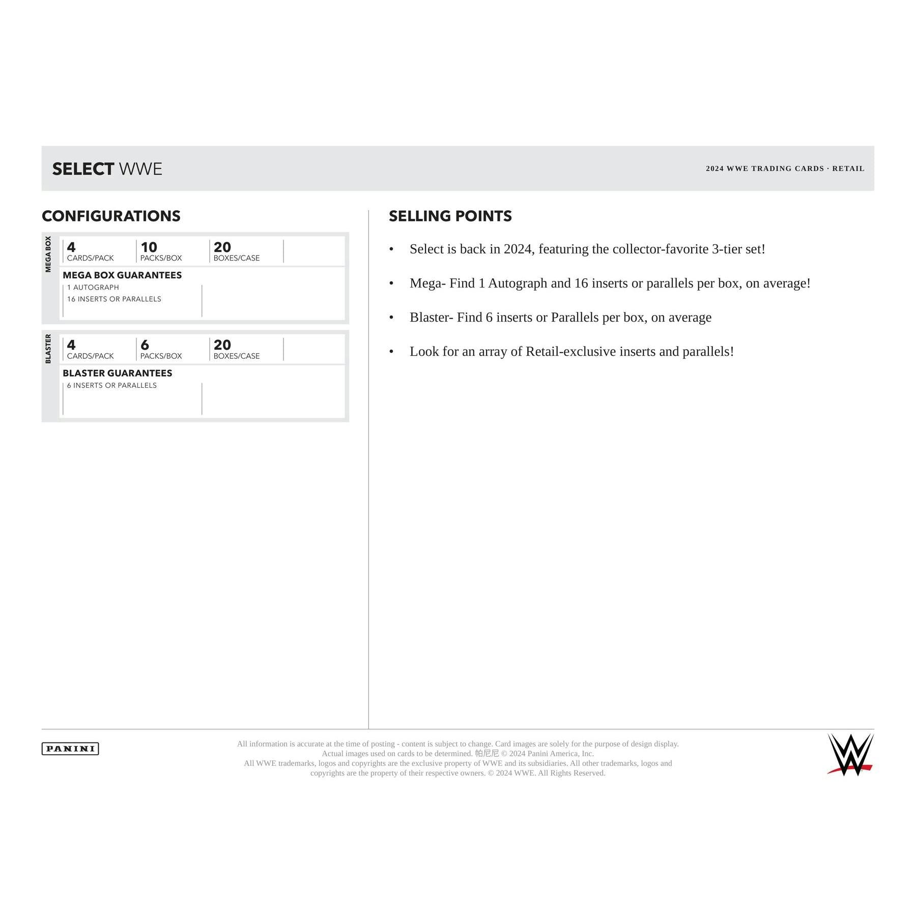 2024 Panini Select WWE Wrestling Blaster Box