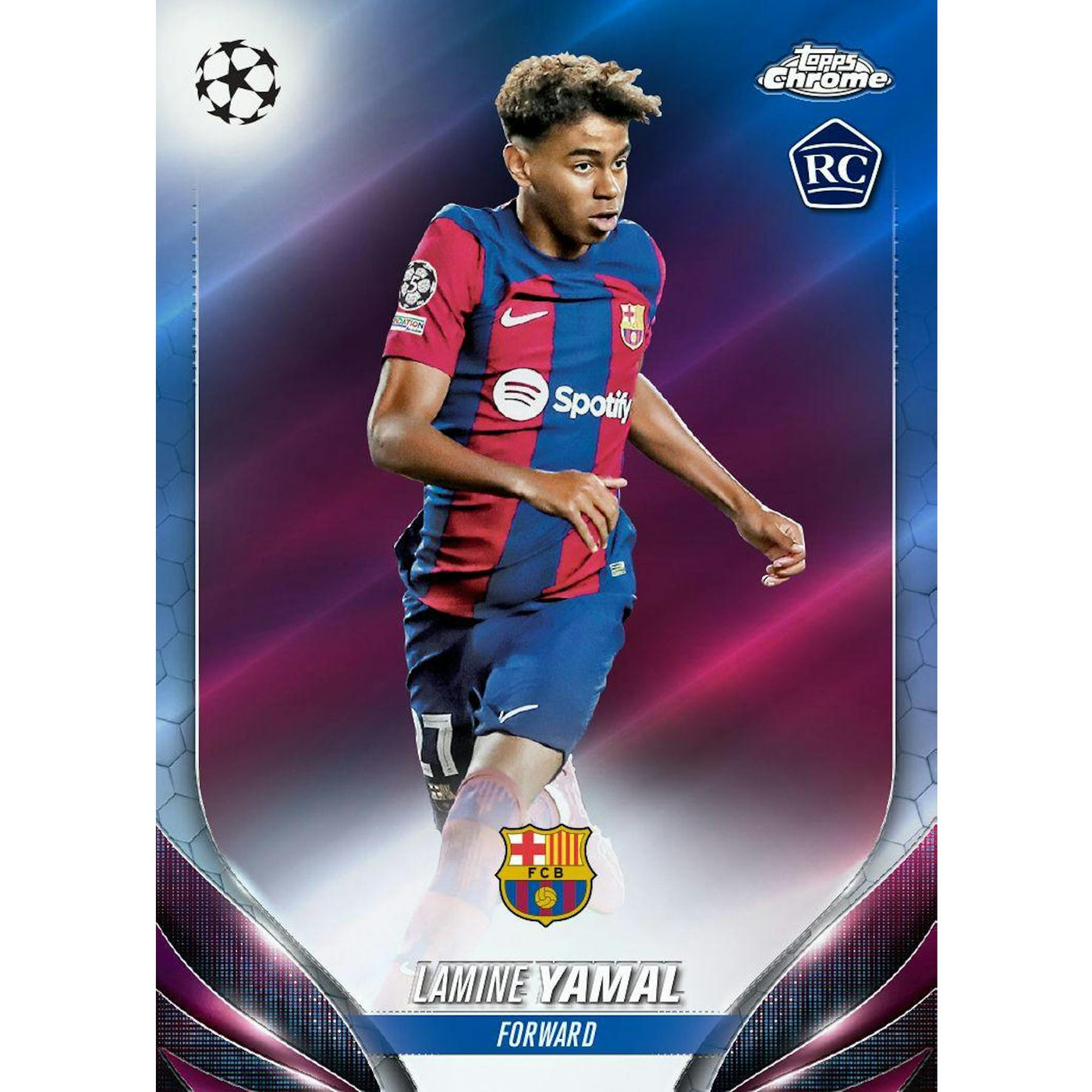 2023/24 Topps Chrome UEFA Club Competitions Soccer Hobby Jumbo Pack