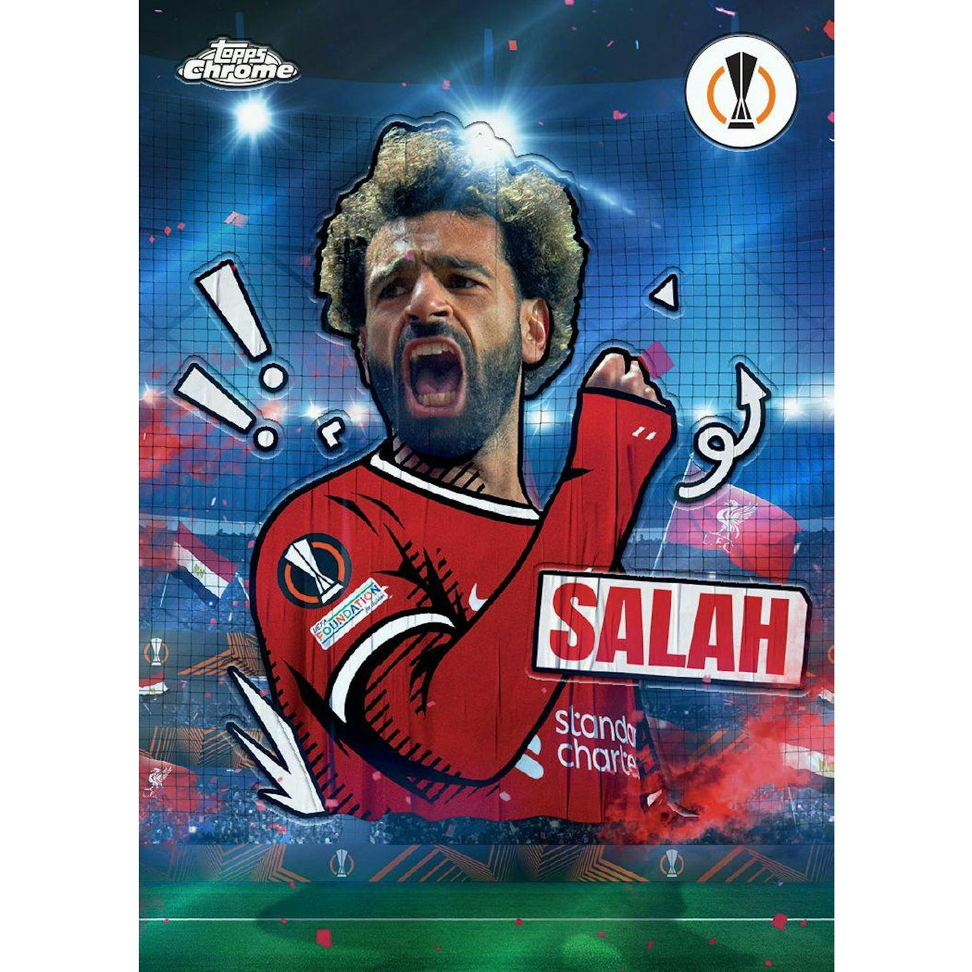 2023/24 Topps Chrome UEFA Club Competitions Soccer Hobby Jumbo Pack
