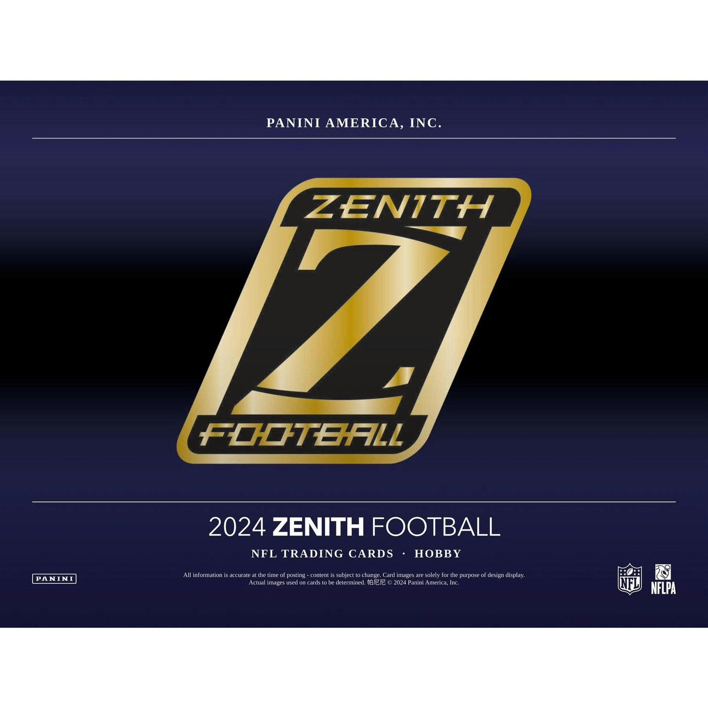 2024 Panini Zenith Football Hobby Box