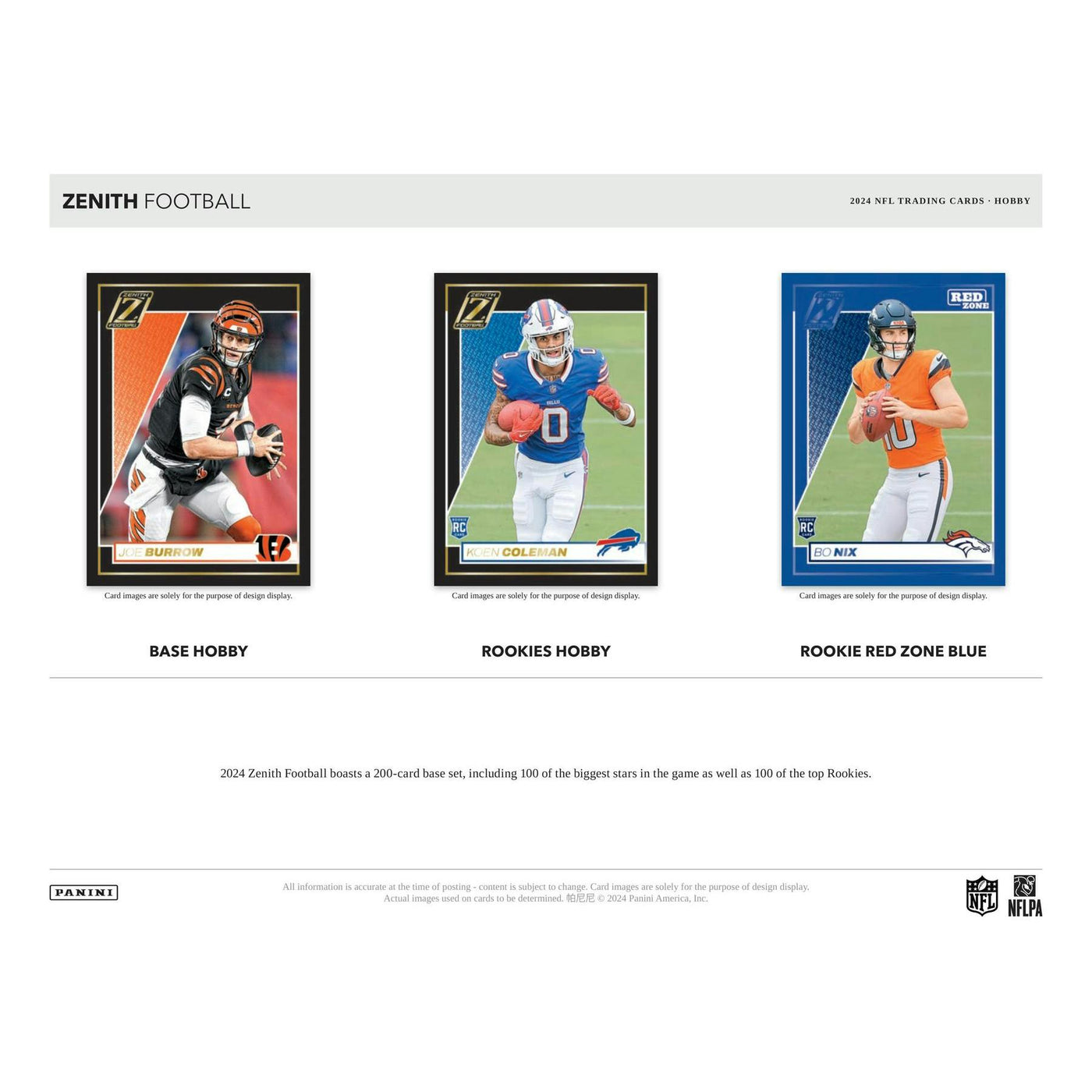 2024 Panini Zenith Football Hobby Box