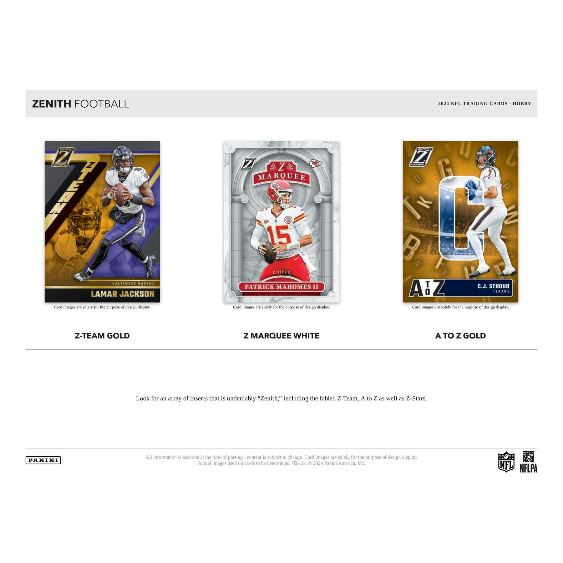 2024 Panini Zenith Football Hobby 12-Box Case