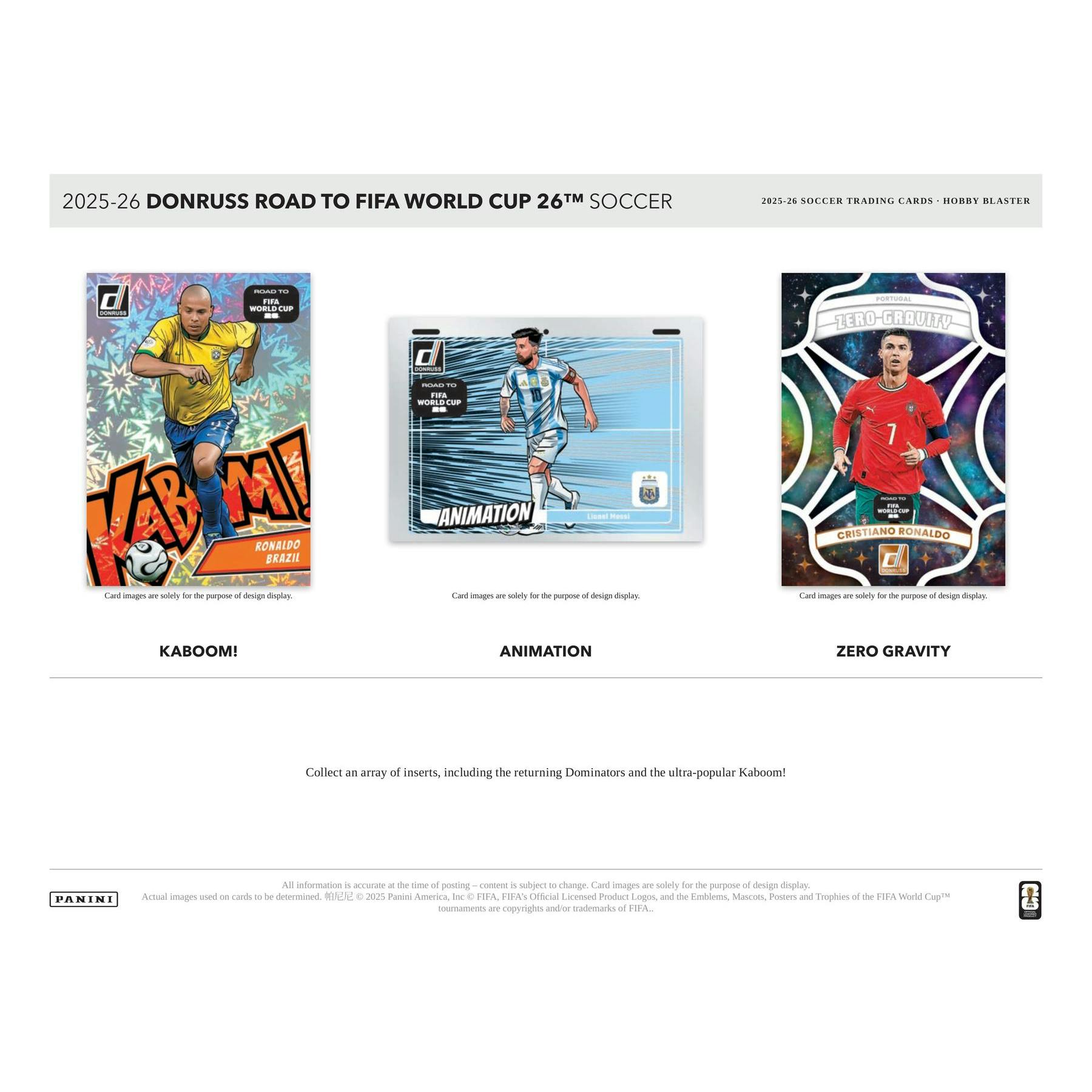 2025/26 Panini Donruss Road to FIFA World Cup Soccer Blaster Hobby 20-Box Case