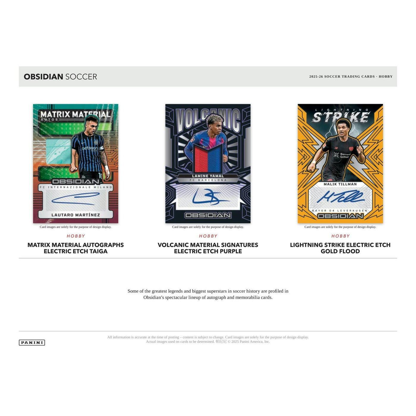 2025/26 Panini Obsidian Soccer Hobby Box