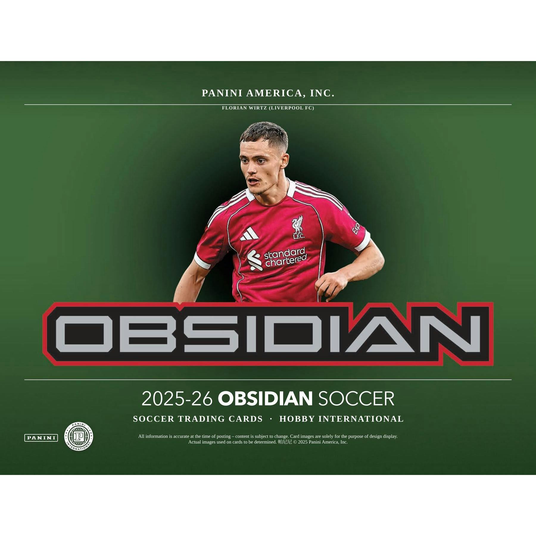 2025/26 Panini Obsidian Soccer Hobby International Box