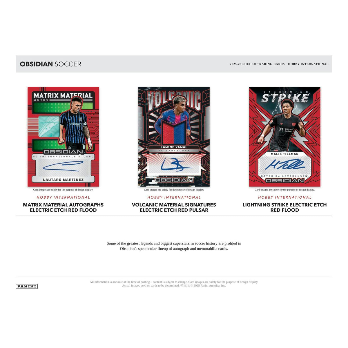 2025/26 Panini Obsidian Soccer Hobby International Box