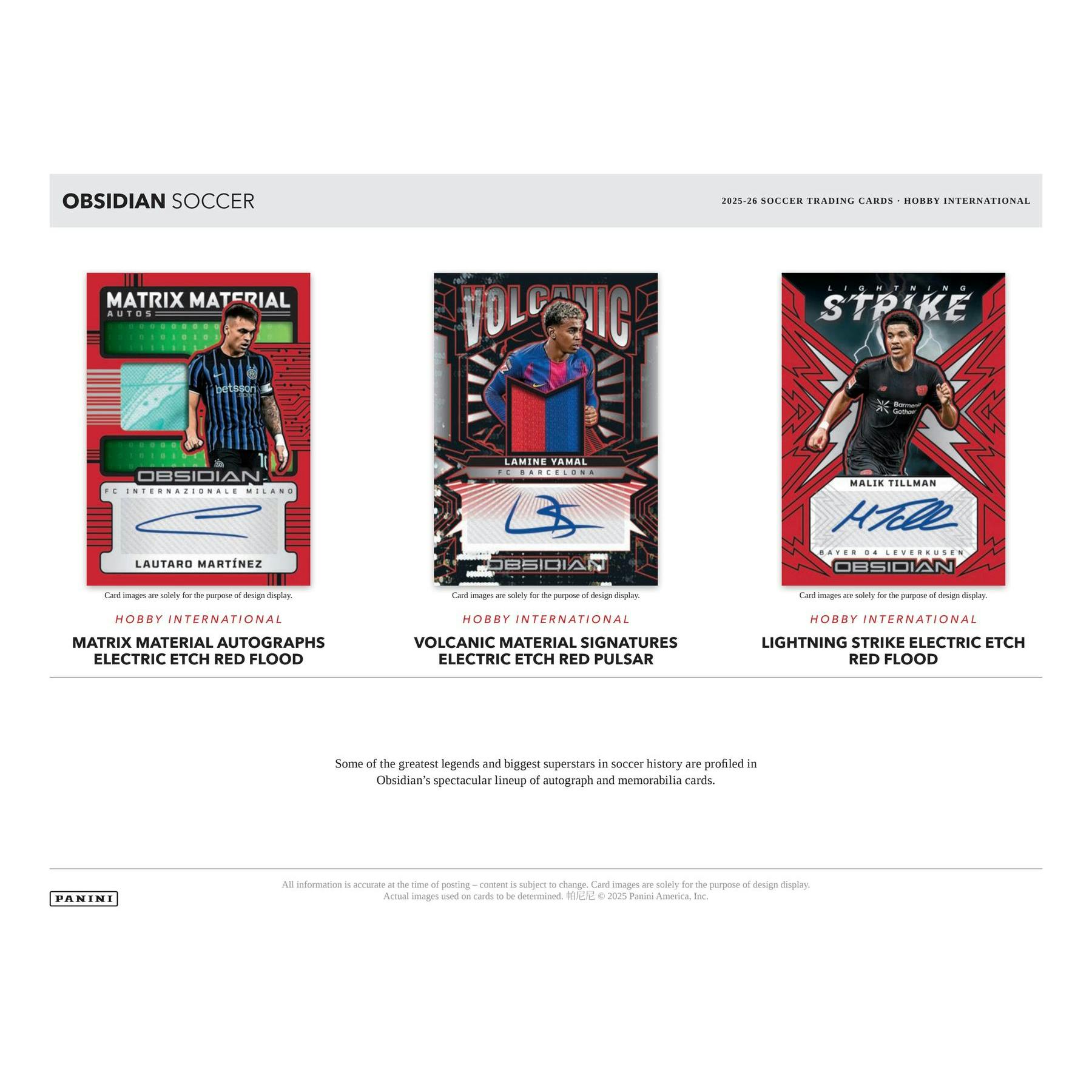 2025/26 Panini Obsidian Soccer Hobby International Box