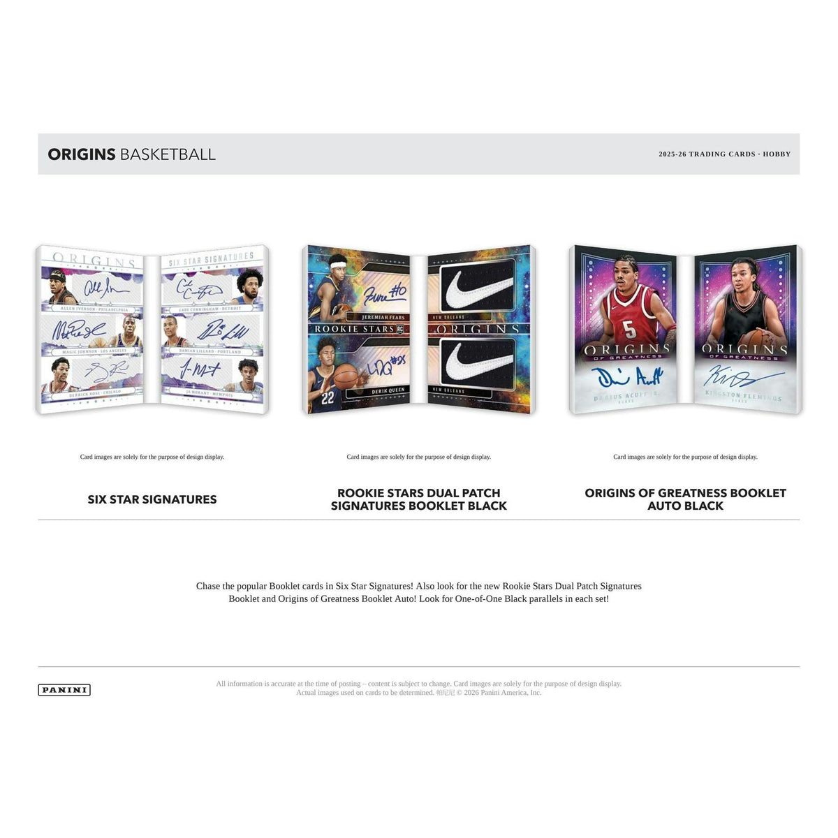 2025/26 Panini Origins Basketball Hobby Box