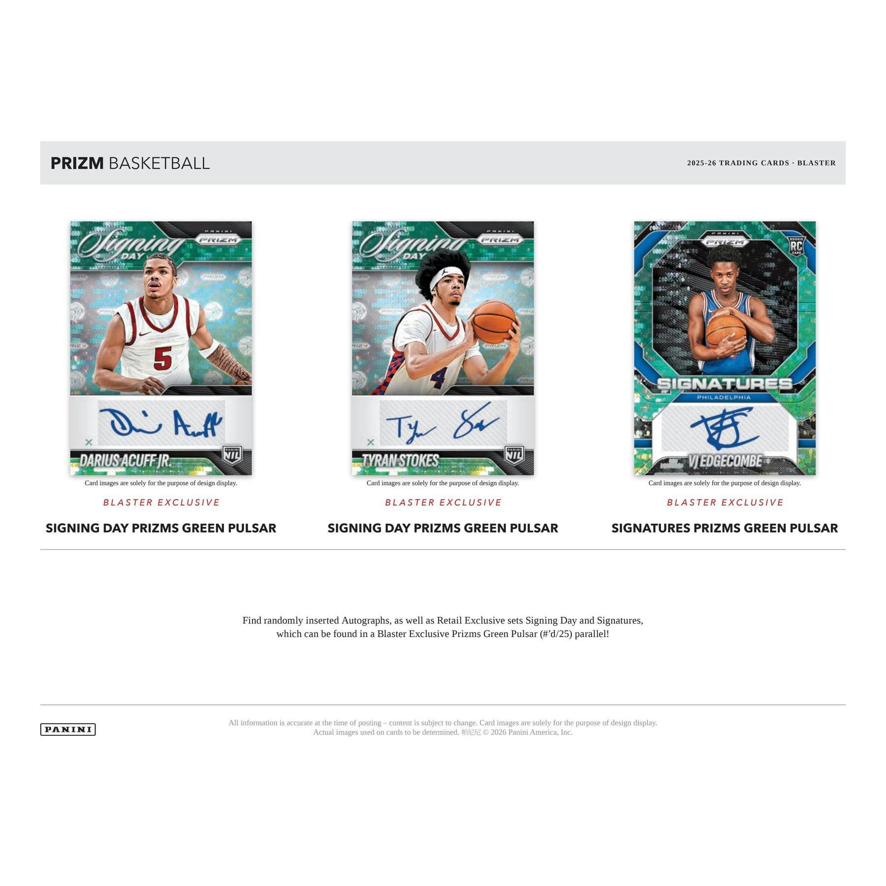 2025/26 Panini Prizm Basketball Blaster 20-Box Case