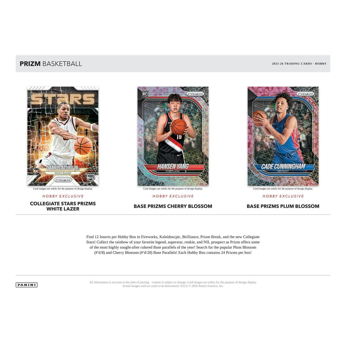 2025/26 Panini Prizm Basketball Hobby Box